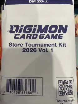 Digimon Card Game 2026 Vol 1 Store Tournament Kit Sealed English Edition - Image 1