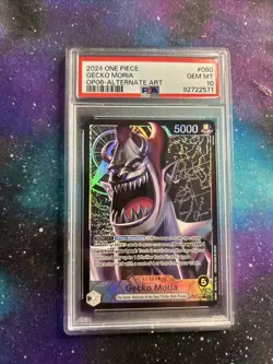 Gecko Moria OP06-080 PSA 10 ALT ART LEADER One Piece Wings Of The Captain - Image 1