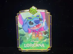 Disney Lorcana League Promo Pin Stitch Into the Inklands NEW - Image 1