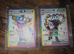 Umbreon 176, Espeon 175 Black Star Promo Full Art - Pokemon Prismatic Evolutions - Image 1