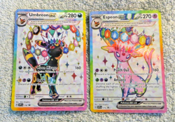 Umbreon 176, Espeon 175 Black Star Promo Full Art - Pokemon Prismatic Evolutions - Image 1