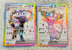 Umbreon 176, Espeon 175 Black Star Promo Full Art - Pokemon Prismatic Evolutions - Image 2