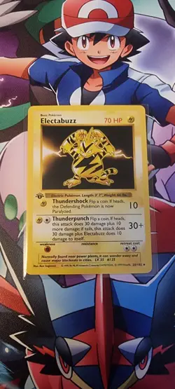 Electabuzz 1st Edition 20/102 Base Set Rare WOTC Vintage Pokemon 1999 - Image 1