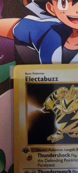 Electabuzz 1st Edition 20/102 Base Set Rare WOTC Vintage Pokemon 1999 - Image 2