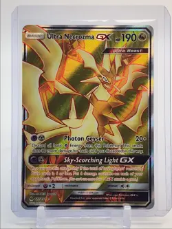 ULTRA NECROZMA GX 2018 POKEMON FORBIDDEN LIGHT RARE ULTRA 127/131 Q3627 - Image 1