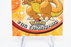 topps Pokemon TV Animation Edition Series 1 Non Holo #06 Charizard #6 Black Logo - Image 3