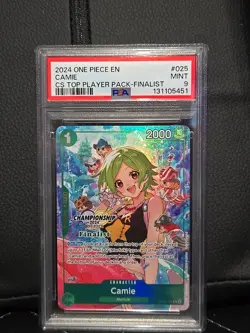 One Piece Card Game Championship 2024 Finalist Pack OP06-025 Camie PSA 9 - Image 1