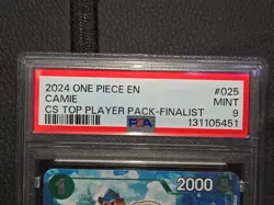 One Piece Card Game Championship 2024 Finalist Pack OP06-025 Camie PSA 9 - Image 2