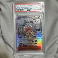 2024 One Piece PRB01 Premium Booster Manga Alt Art Tony Tony Chopper #6 PSA 10 - Image 1