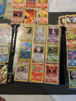 Massive Vintage Pokemon Card Collection Lot Binder Wotc Base Set Holos TCG 500+ - Image 1