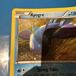 Pokemon TCG Kyogre XY51 Black Star Promo Holo card jumbo - Image 2