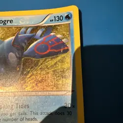 Pokemon TCG Kyogre XY51 Black Star Promo Holo card jumbo - Image 3