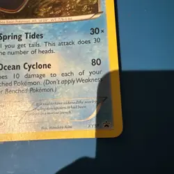 Pokemon TCG Kyogre XY51 Black Star Promo Holo card jumbo - Image 4