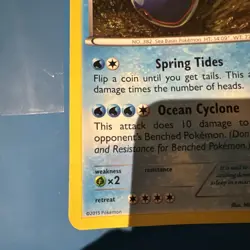 Pokemon TCG Kyogre XY51 Black Star Promo Holo card jumbo - Image 5
