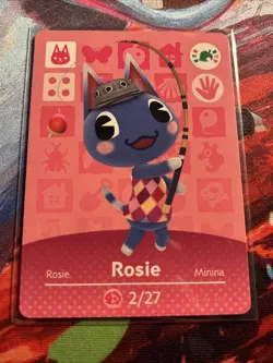 Animal Crossing Authentic Nintendo Amiibo Card Series 4 - Rosie Amiibo Festival - Image 1