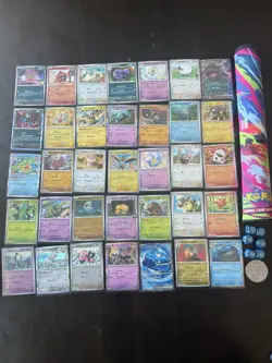 Pokemon BUNDLE Mega Charizard X ( 35 holo cards + dice + mat + coin ) - Image 1