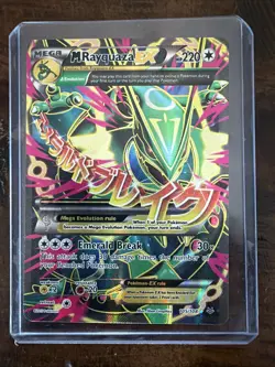 Pokemon Mega Rayquaza EX Full Art Ultra Rare Card Roaring Skies 105/108, XY - Image 1