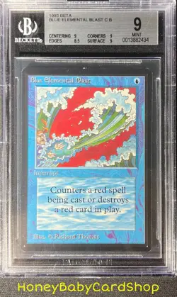 MTG Limited Edition Beta 1993 Blue Elemental Blast BGS 9.0 MINT Old School 93/94 - Image 1