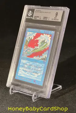 MTG Limited Edition Beta 1993 Blue Elemental Blast BGS 9.0 MINT Old School 93/94 - Image 3