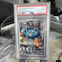 Squirtle #148/142 PSA 9 Pokemon Scarlet & Violet Stellar Crown Illustration Rare - Image 3