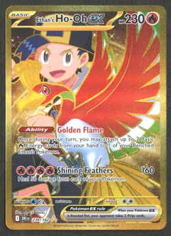 Pokemon TCG: Ethans Ho-oh EX 239/182 Destined Rivals Gold Hyper Rare - Image 1