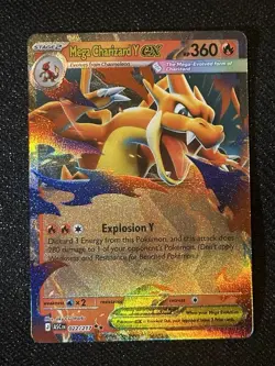 Pokemon Mega Charizard Y Ex Mega Evolutions- Ascended Heros 022/217 NM - Image 1