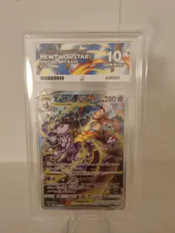 Pokemon TCG Japanese Vstar Universe - Mewtwo Vstar SAR 221/172 ACE 10 GEM MINT - Image 1