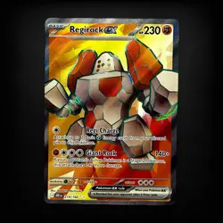 Pokemon TCG SV10: Destined Rivals Regirock ex #214/182 Ultra Rare NM - Image 1