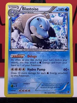 Blastoise 16/101 Plasma Blast Pokemon TCG Holo Rare 2013 LP - Image 3