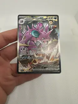 Pokemon TCG Team Rockets Nidoking EX 233/182 Destined Rivals. Read description - Image 1