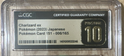 CHARIZARD EX 2023 JAPANESE POKEMON CARD 151 006/165 PRISTINE 10 1401009533246 - Image 3
