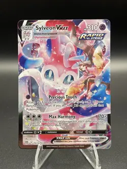 Pokemon TCG Sylveon VMAX TG15/TG30 Brilliant Stars Full Art Rapid Strike Ultra - Image 1