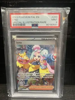 PSA 9 Pokemon Paldea Evolved Iono Special Illustration Rare 269/193 TCG Slab - Image 1