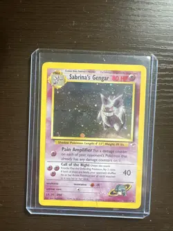 Pokemon Gym Hero’s - Sabrina's Gengar 14/132 (2000’) HOLO SWIRL - Image 1