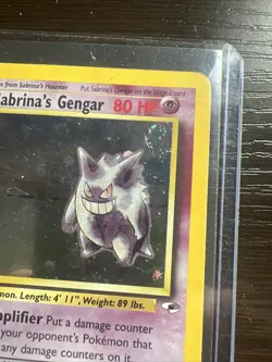 Pokemon Gym Hero’s - Sabrina's Gengar 14/132 (2000’) HOLO SWIRL - Image 4