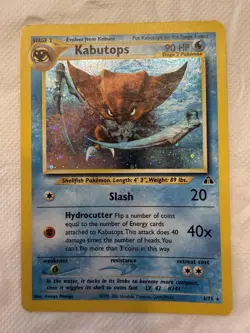 Kabutops 6/75 Holo Rare Neo Discovery German 2001 Pokemon Karte - Image 1