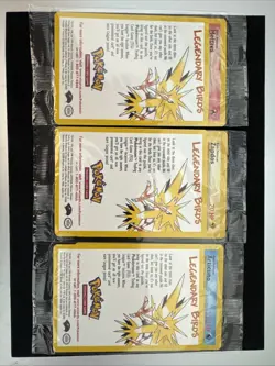 POKEMON SEALED ALL 3 Movie Promo Legendary Birds Moltres Articuno Zapdos WOTC - Image 1