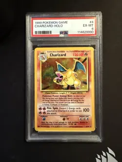 1999 POKEMON BASE SET CHARIZARD HOLO 4/102 PSA 6 - Image 1