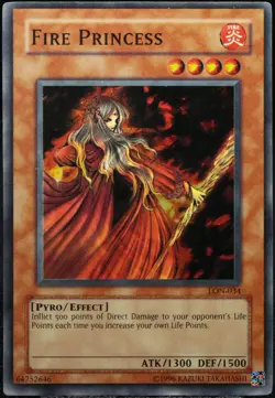 Yu-Gi-Oh! Fire Princess LON-034 Super Rare [NM] NA OG American | EN 2003 - Image 1