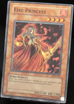 Yu-Gi-Oh! Fire Princess LON-034 Super Rare [NM] NA OG American | EN 2003 - Image 3