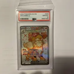 2023 Pokemon Scarlet & Violet Arcanine EX Ultra Rare PSA 10 SVI EN 224/198 - Image 1