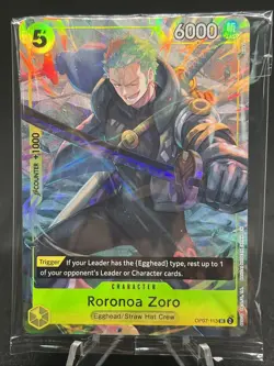One Piece TCG Roronoa Zoro OP07-113 Illustration Box Vol. 3 Promo Holo Sealed - Image 1