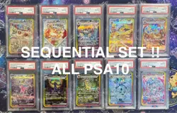 PSA 10 Terastal Festival Eevee Evolution SAR Complete Set Of 10 Pokemon Japanese - Image 1