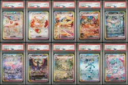 2024 Pokemon Eevee Umbreon Terastal Festival EX Special Art Complete Set PSA 10 - Image 1