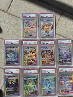 ALL PSA 10 Pokemon Japanese Terastal Festival Eevee Evolution SAR Sequential Set - Image 1