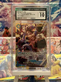 Monkey D. Luffy OP11-118 -Japanese One Piece Divine Speed SEC - CGC GEM MINT 10 - Image 1