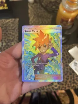 Pokemon TCG Blue's Tactics Full Art Holo Card 231/236 Sm-Unified Minds - Image 1