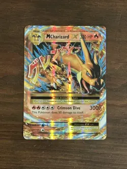 Pokemon TCG Mega-Charizard-EX Evolutions Holo Ultra Rare 13/108 - Image 1