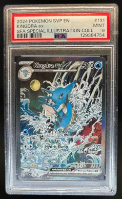 2023-25 Pokemon SV Black Star Promos SVP EN Kingdra ex #131 PSA 9 - Image 1