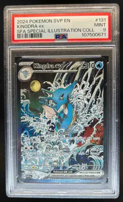 2023-25 Pokemon SV Black Star Promos SVP EN Kingdra ex #131 PSA 9 - Image 1
